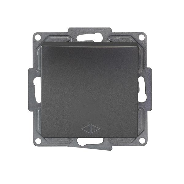 Gunsan Visage Kreuzschalter Schalter Unterputz Dunkelsilber